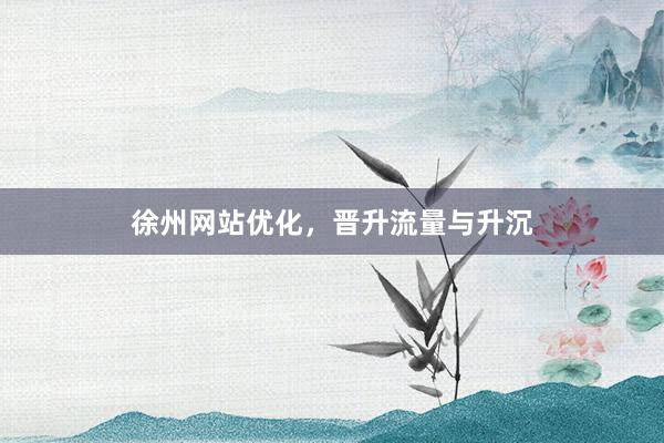 徐州网站优化，晋升流量与升沉
